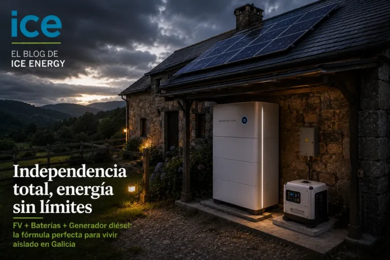 Instalaciones aisladas en Galicia: La fórmula perfecta (FV + Baterías + Generador diésel)